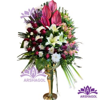 جام گل تبریک کد a3001