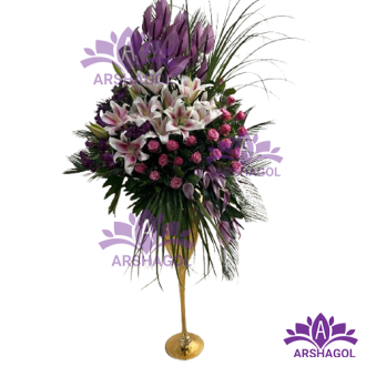 جام گل تبریک کد a3003