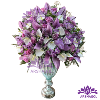 جام گل تبریک کد a3005