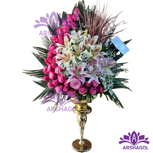 جام گل تبریک کد a3006